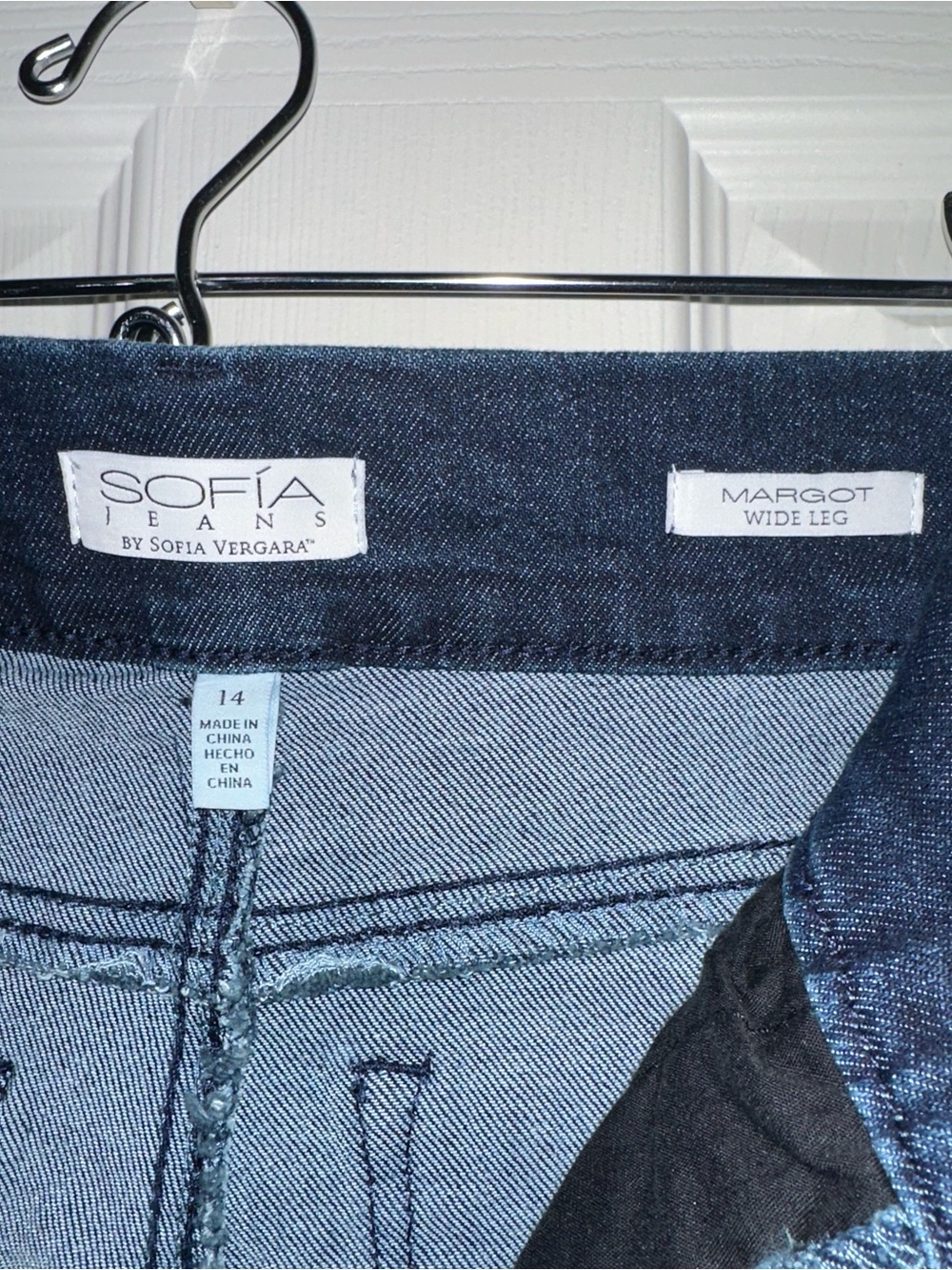 sofia by sofia vergara Dark Blue High-Rise Wide Leg Jeans - Picture 3 of 5